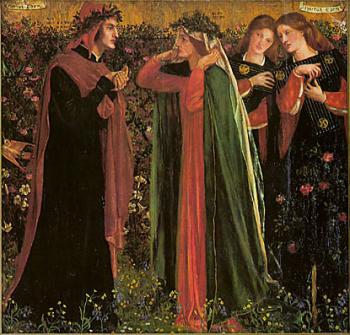 Dante Gabriel Rossetti : The Salutation of Beatrice 2
